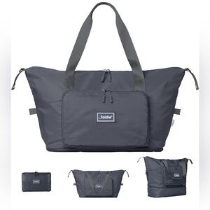 Foldie Gray Travel Tote Bag